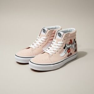 Vans Sk8-Hi x Disney Mickey & Minnie Blush Pink Sneakers Women’s 8.5